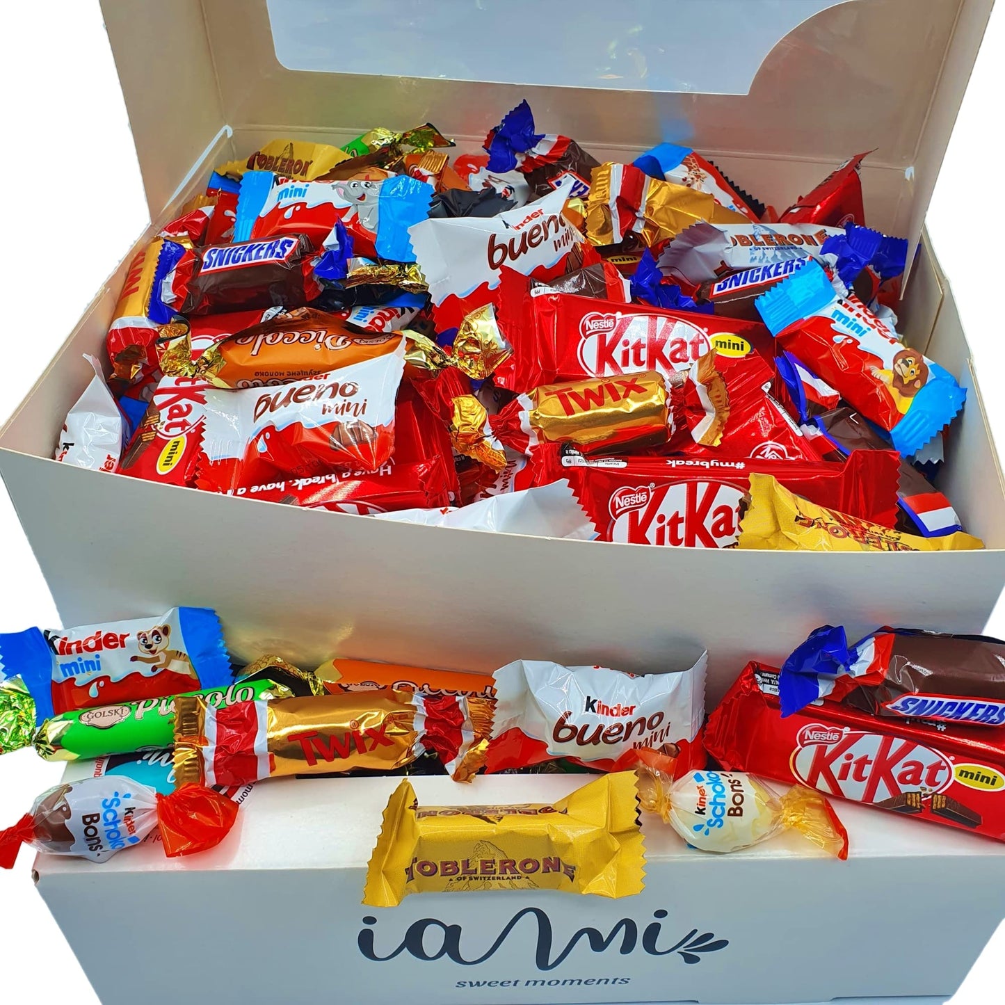 Surtido de Mini Chocolates de 100 Unidades (Kit Kat, Toblerone, Kinder Bueno, Twix...)